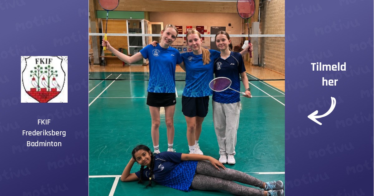 Badminton for begyndere & letøvede PIGER 11-15 år