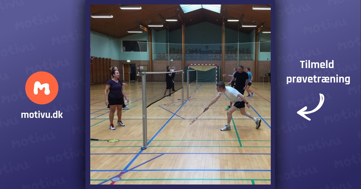 Badmintonspil for motionistspillere