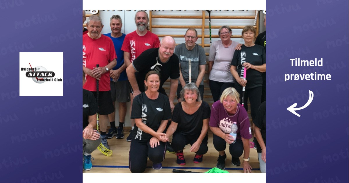 Formiddagsfloorball for seniorer og voksne (+65)