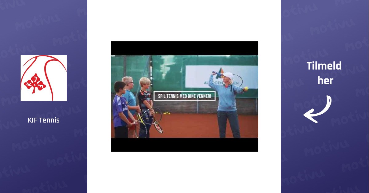 Tennistræning for juniorer mellem 7 og 17 år