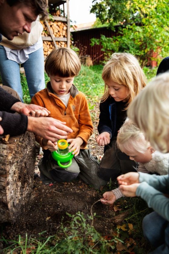 Krible Krable arrangement i Jersie Strandpark med Den rullende naturskole