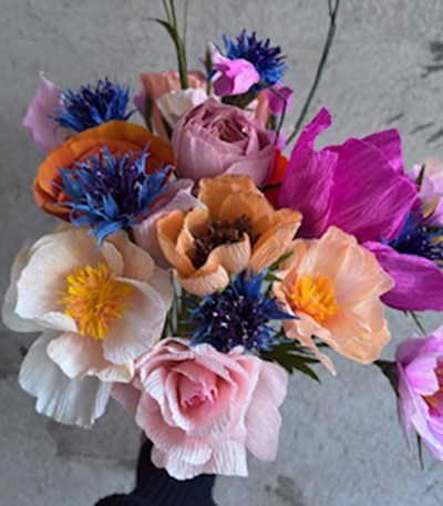 Scleroseforeningen Faxe/Stevns afholder Workshop- crepepapirblomster