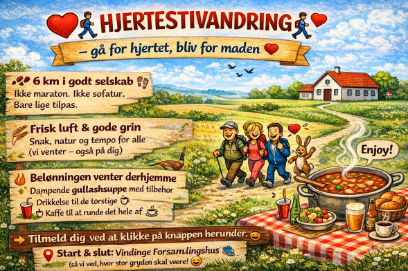 Hjertestivandring fra Vindinge