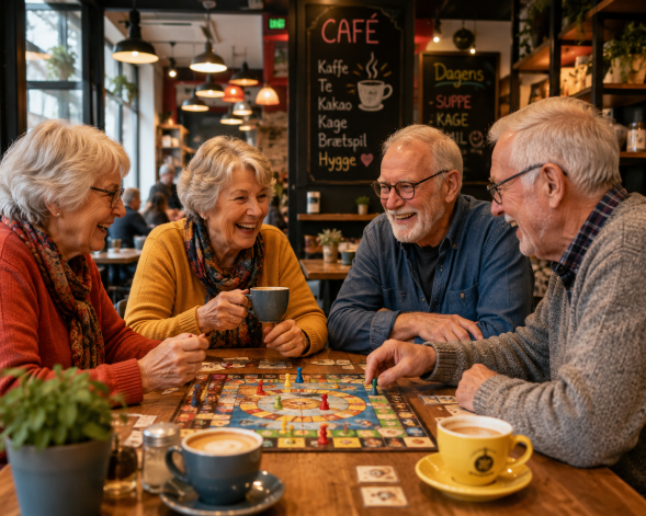 DemensCaféen inviterer til Billard, Brætspil og Bobler i humøret