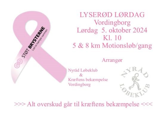 Lyserød Lørdag Løbet - 2026