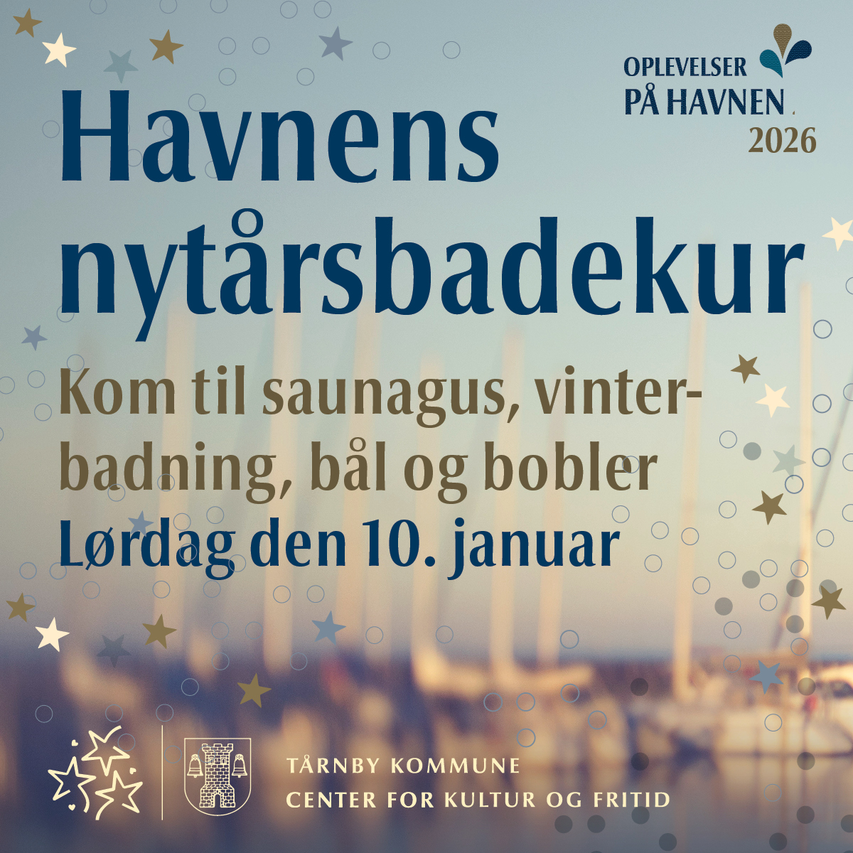 Havnens nytårsbadekur - Saunagus og bobler