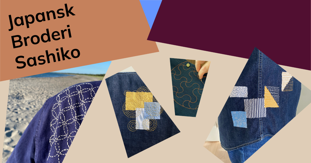 Japansk broderi Sashiko v. Kristina Madsen // Udsolgt