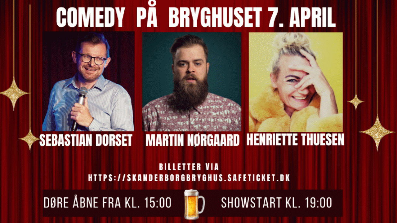 Comedy på Bryghuset 7. april