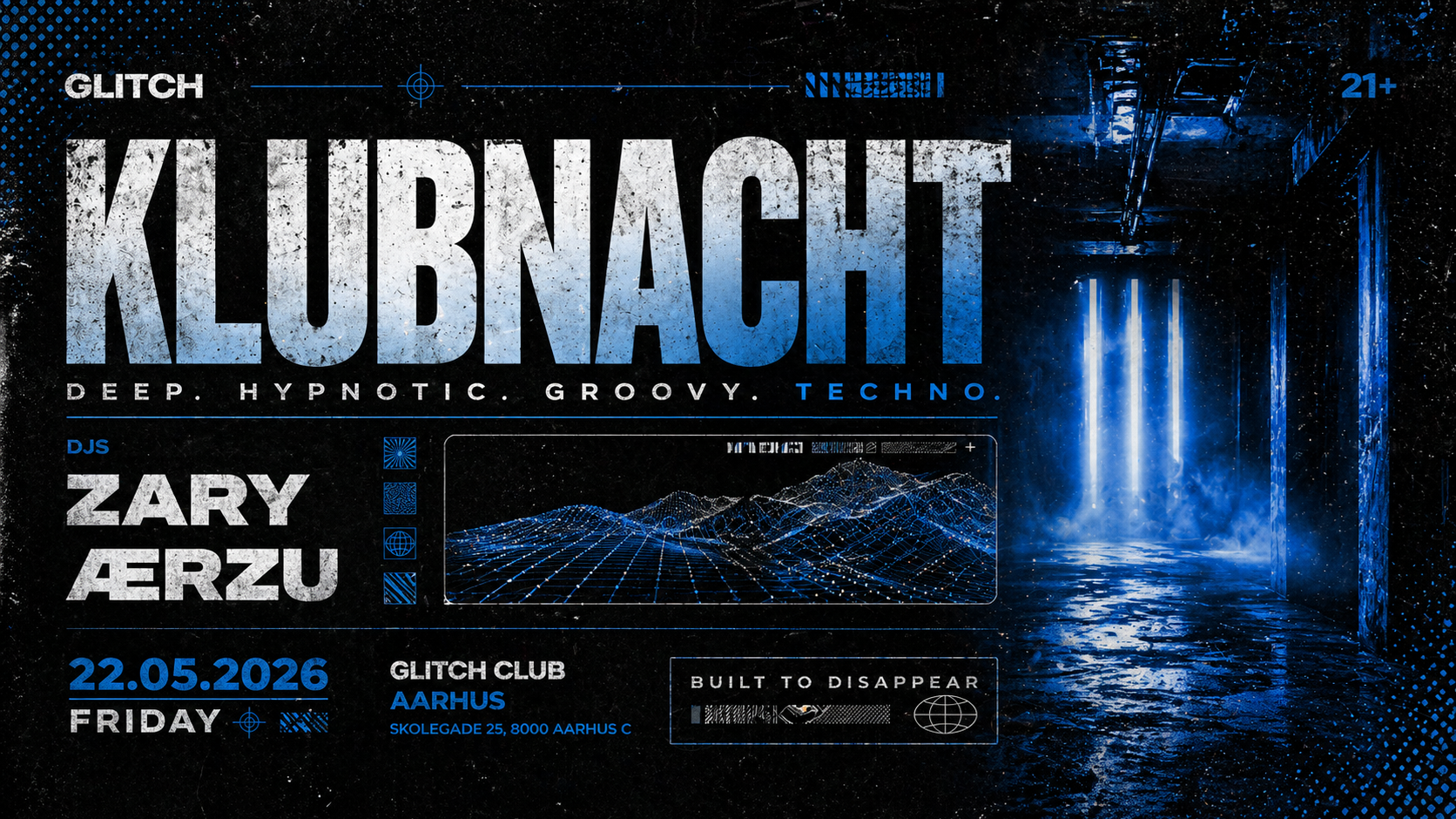 Klubnacht - deep, Hypnotic & Groovy Techno @GLITCH