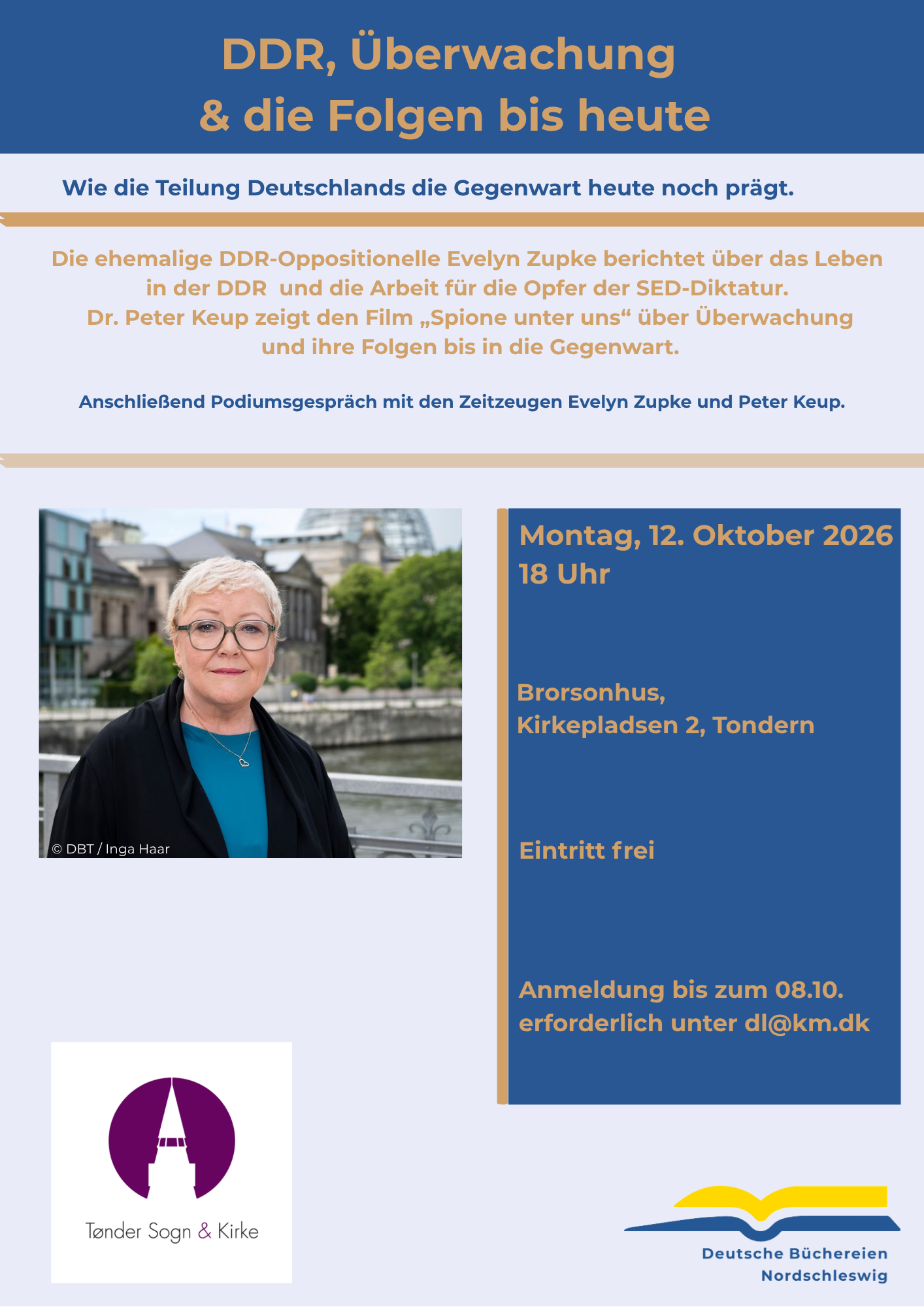 Evelyn Zupke: DDR, Überwachung und die Folgen bis heute. + Filmvorführung mit Dr