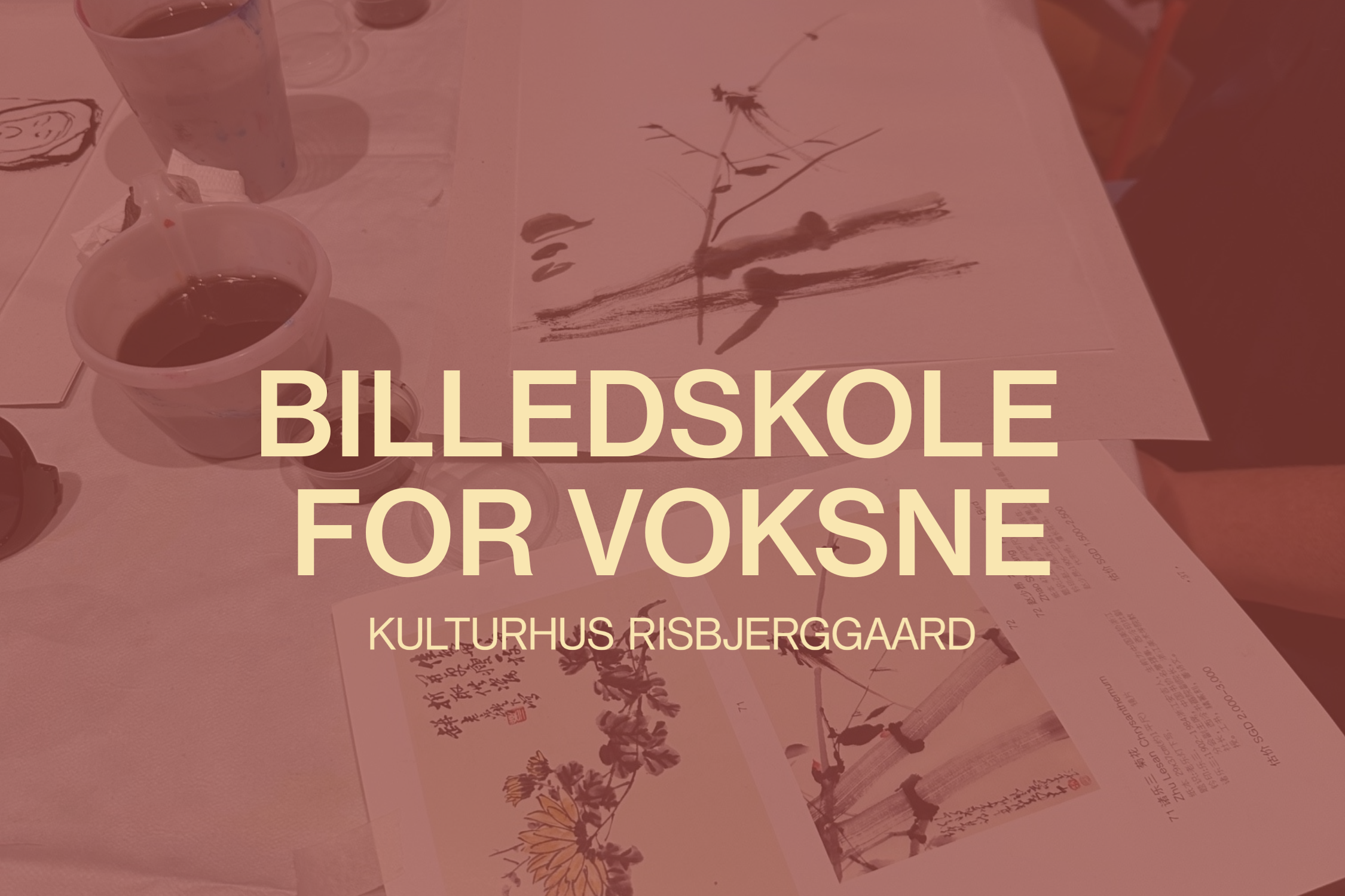 Billedskole for voksne - Vivian Suter og maleri på stof