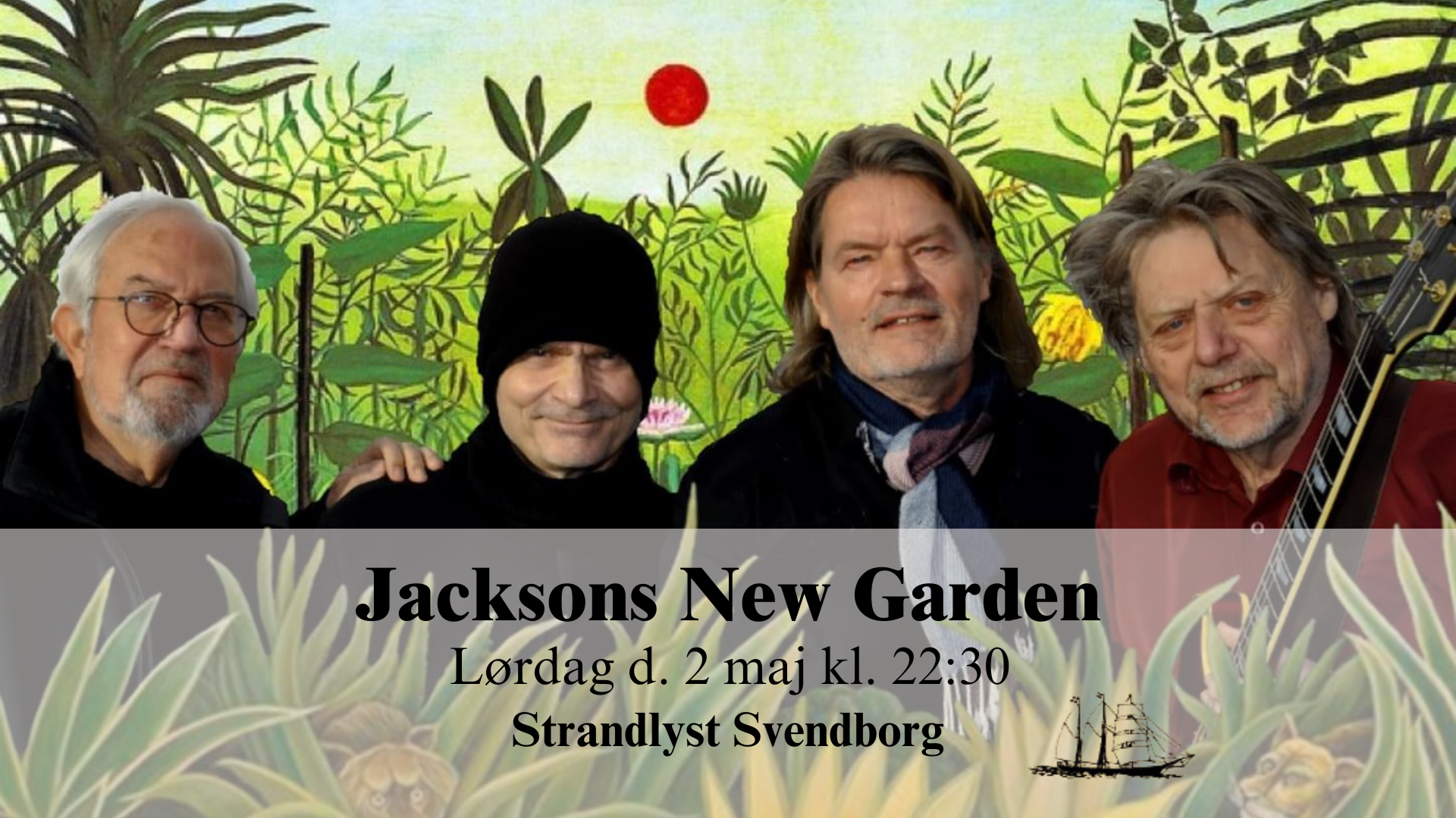 Jacksons New Garden spiller LIVE på Strandlyst, Svendborg