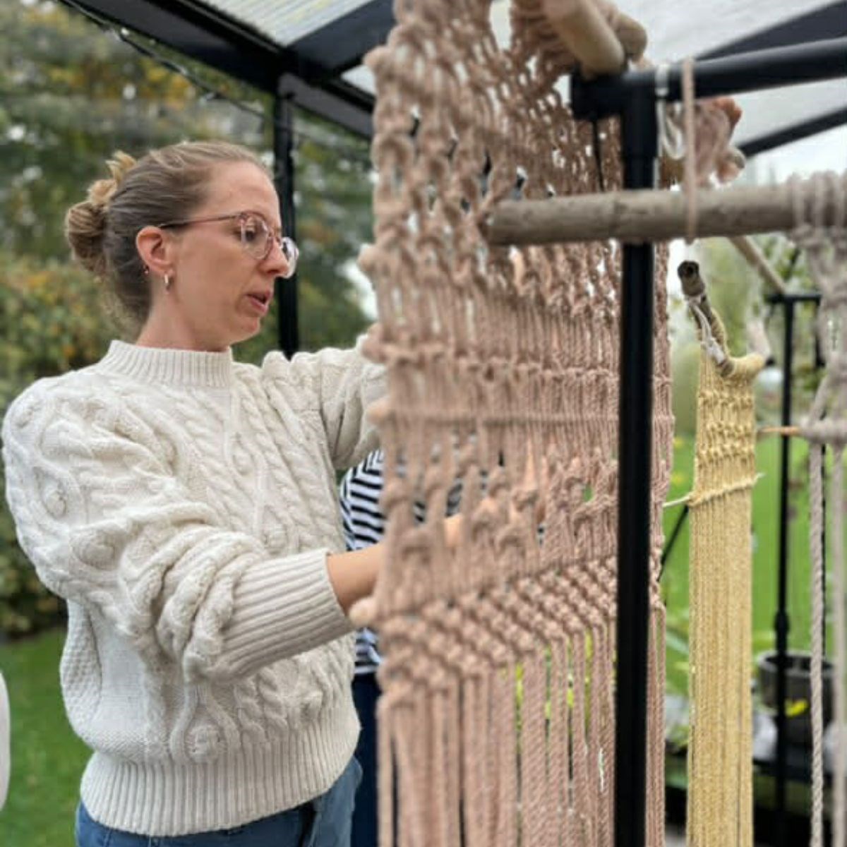 Macramé vægophæng