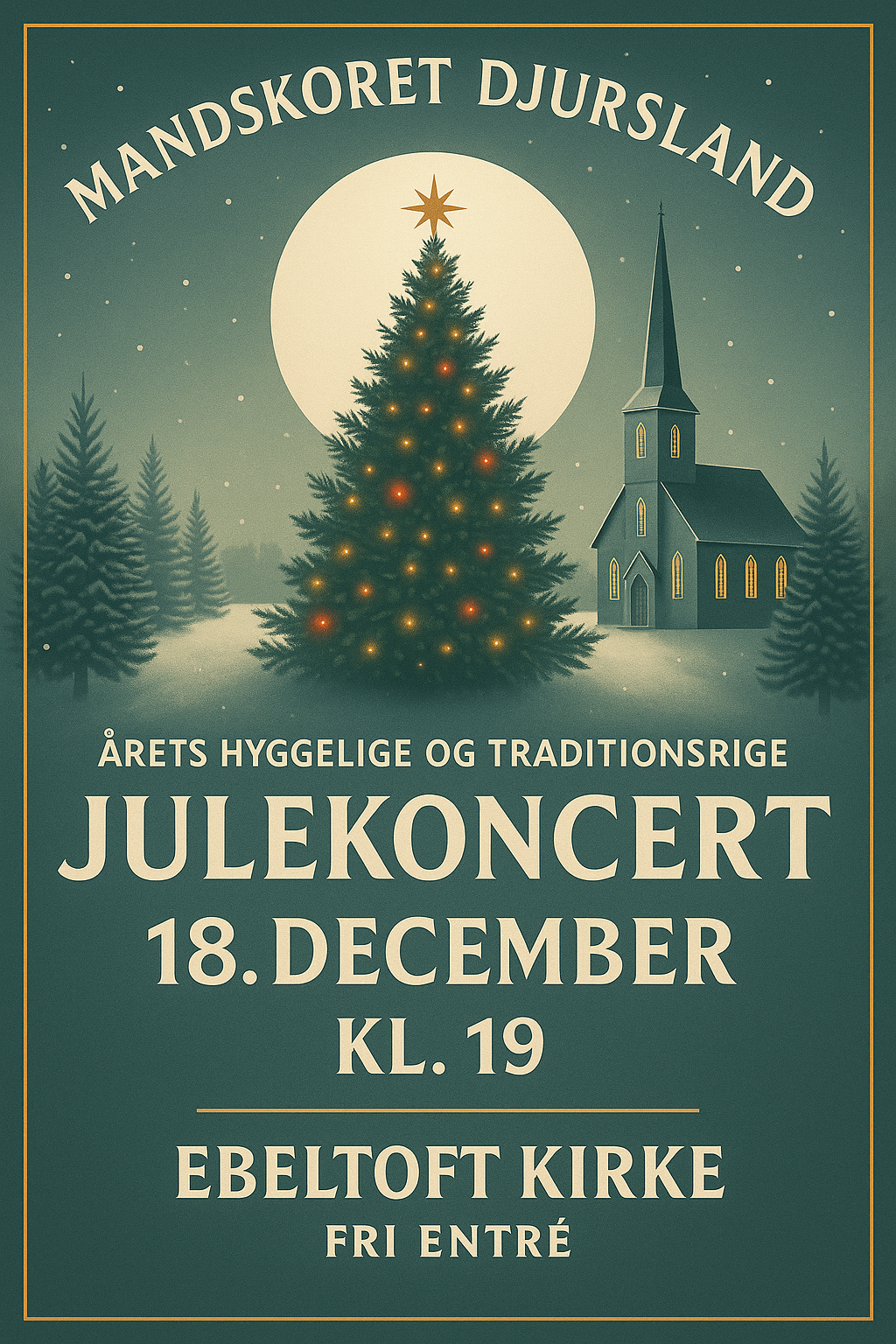 Julekoncert med Mandskoret Djursland