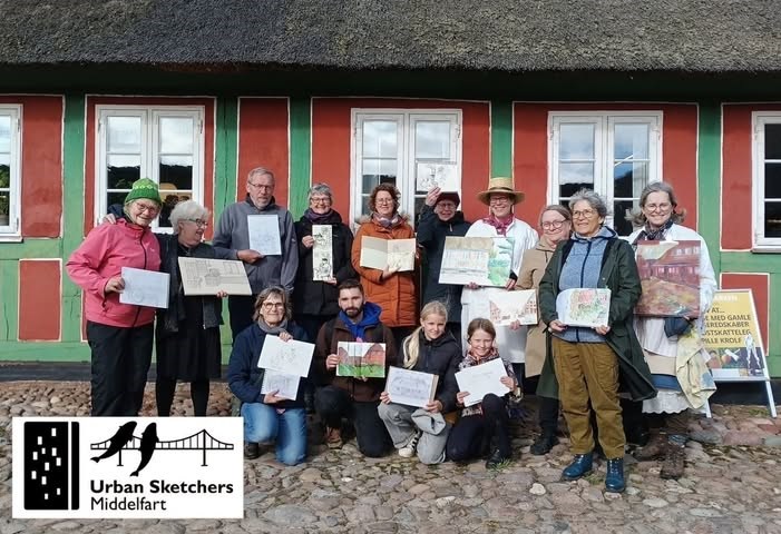 Urban Sketchers Middelfart skitser Byrådsmøde Middelfart Rådhus