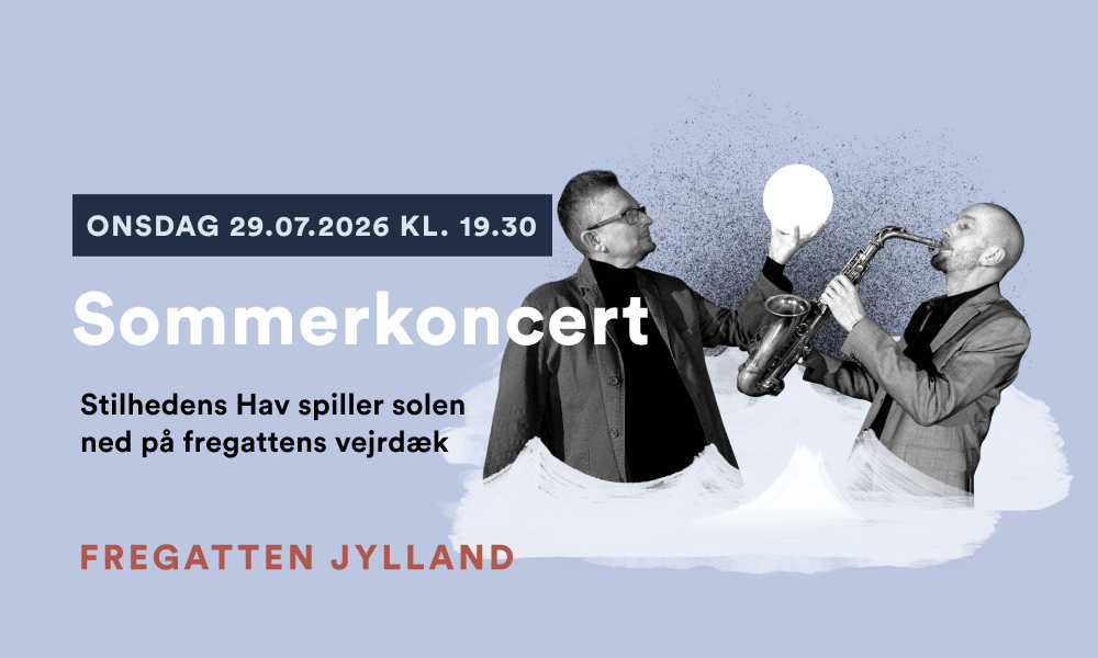 Sommerkoncert - Stilhedens Hav spiller solen ned på fregattens vejrdræk