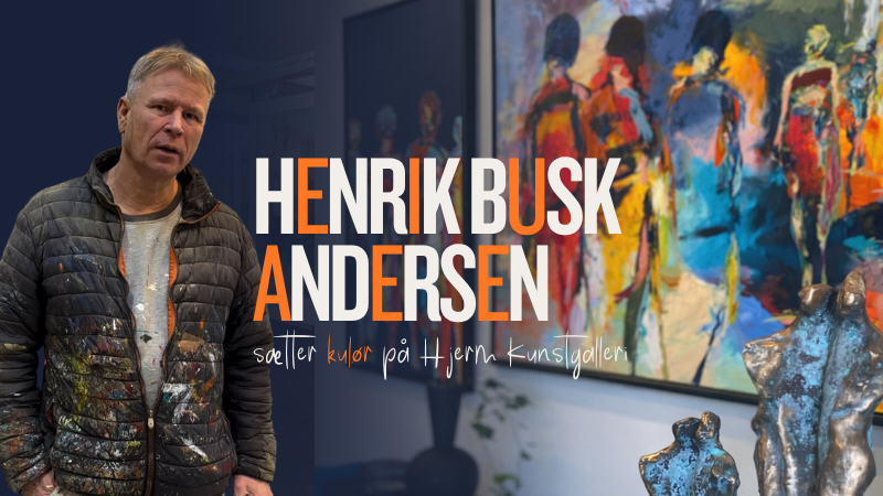 Kom med til fødselsdagsfest - vi fejrer Henrik Busk Andersen i Hjerm Kunstgalleri
