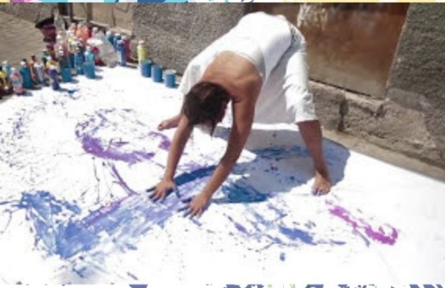 Live action-painting v/ Tzuf Prag Vestergaard - Hals Kunstfestival