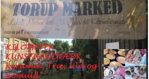Torup Marked med temaet -Kilometer kunsthåndværk: keramik, træ, uld og bomuld-