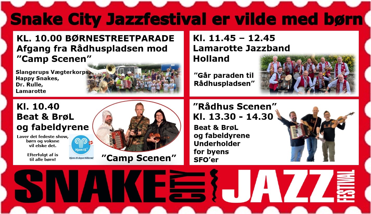 Snake City Jazzfestival er vilde med børn