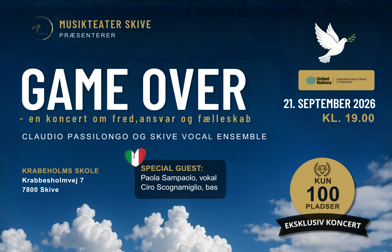 GAME OVER - en koncert om fred,ansvar og fælleskab
