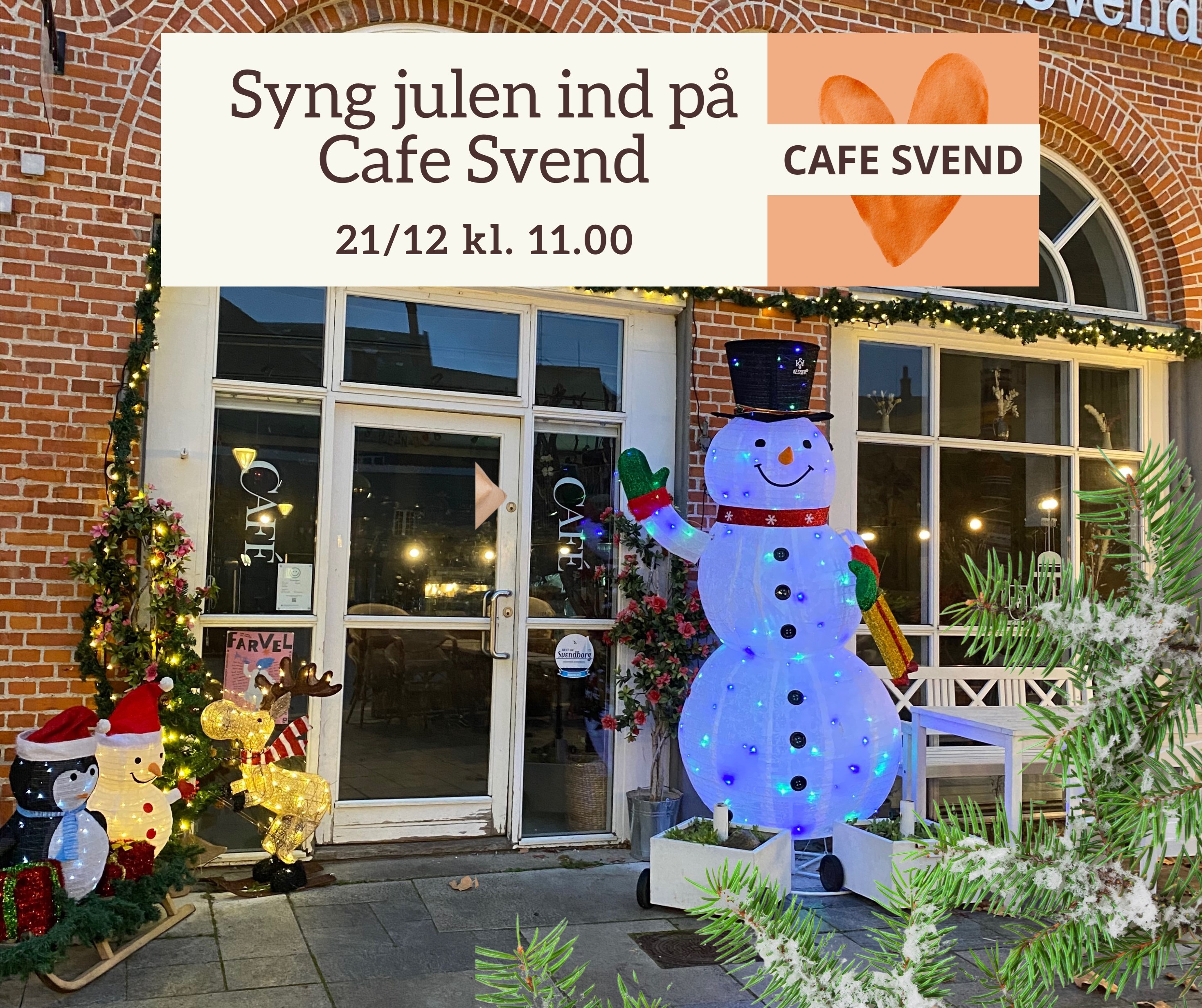 Syng julen ind på Cafe Svend