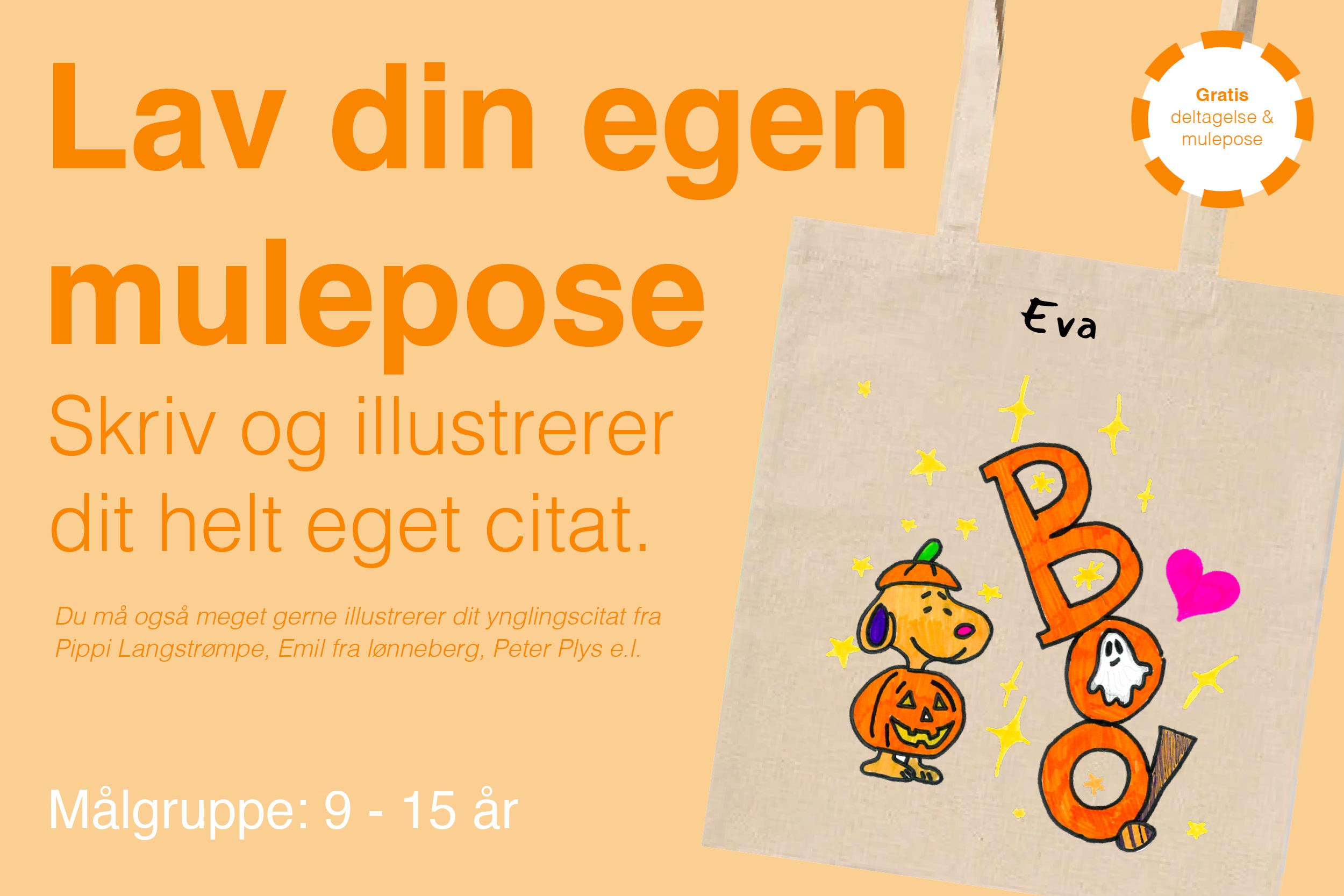 Halloween workshop - Lav din egen mulepose