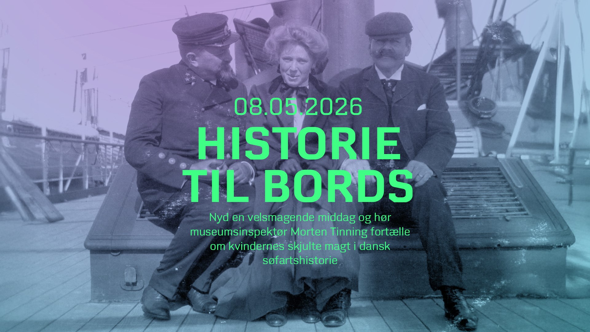 Historie til bords: Middag og foredrag om Enkernes Magt