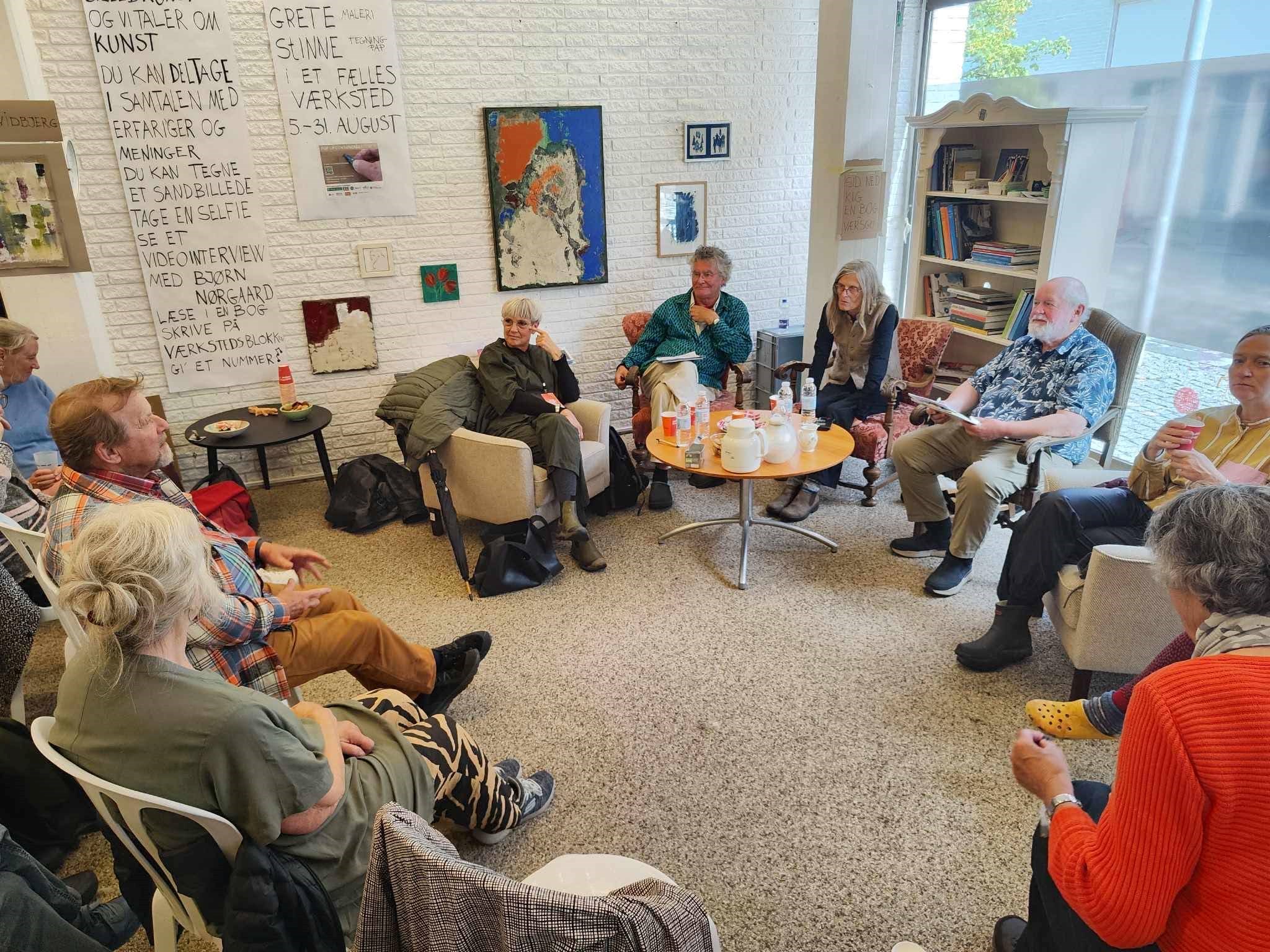 Samtale om videointerview med Bjørn Nørgaard i POP UP Containerakademiet