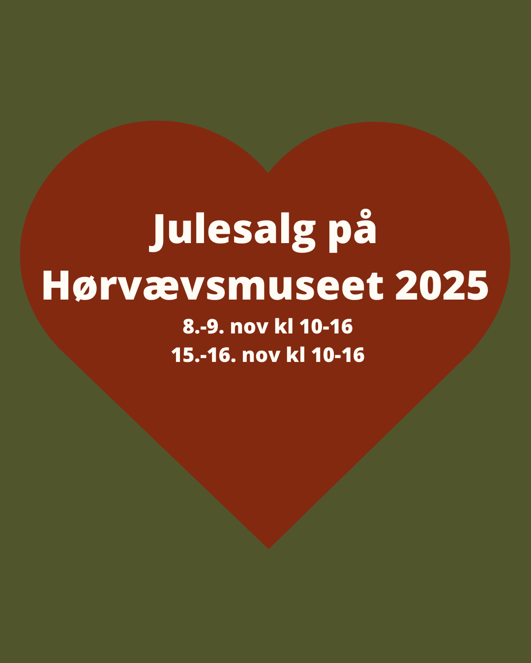Julesalg på Hørvævsmuseet