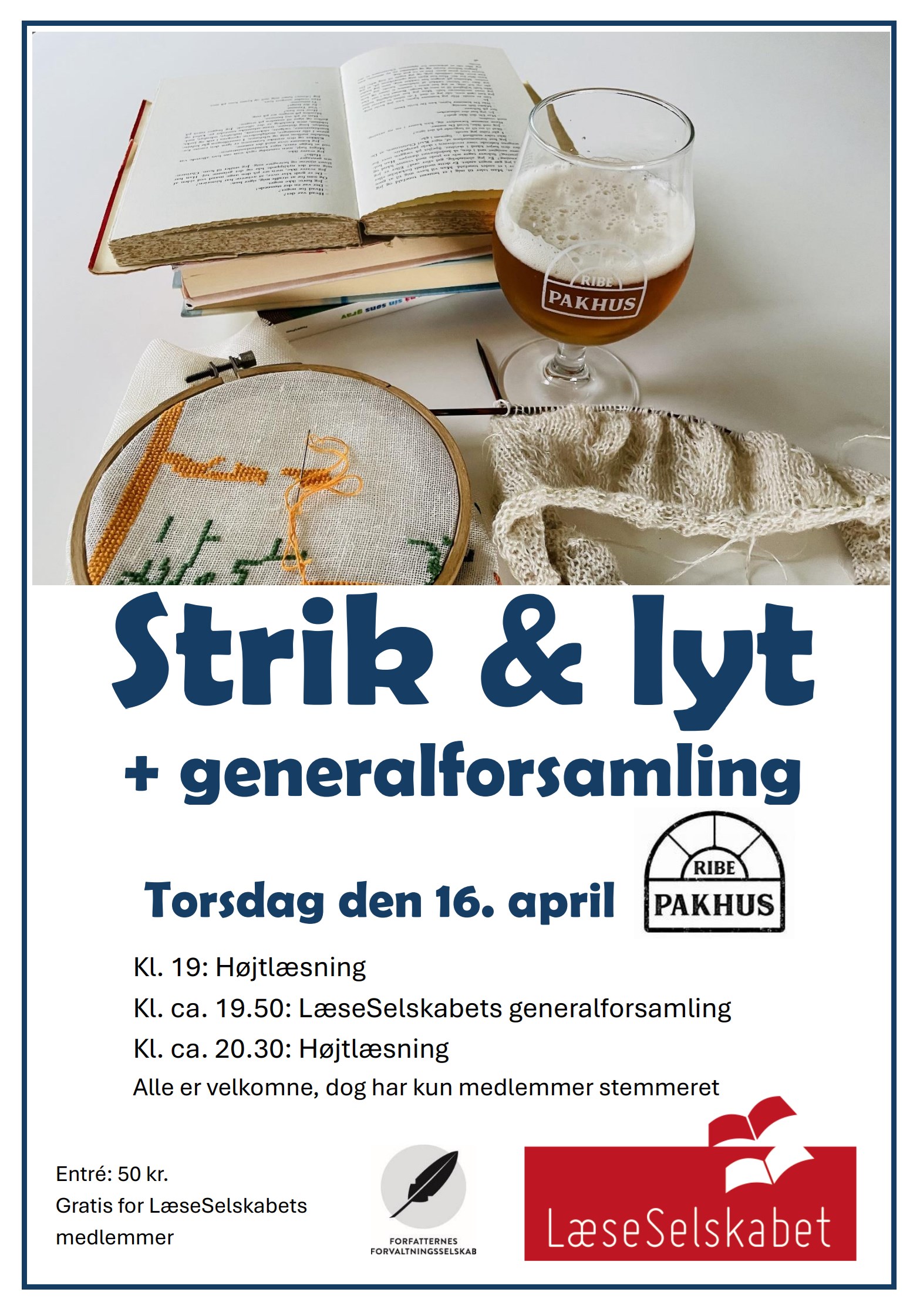 Strik & lyt - kombineret med generalforsamling