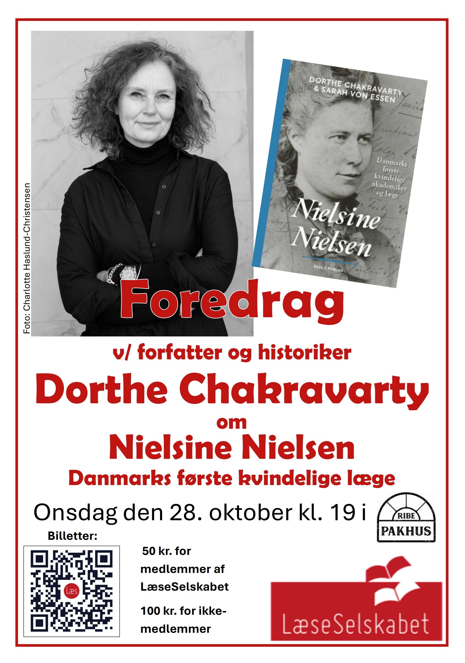 Foredrag om Danmarks første kvindelige læge v/ Dorthe Chakravarty