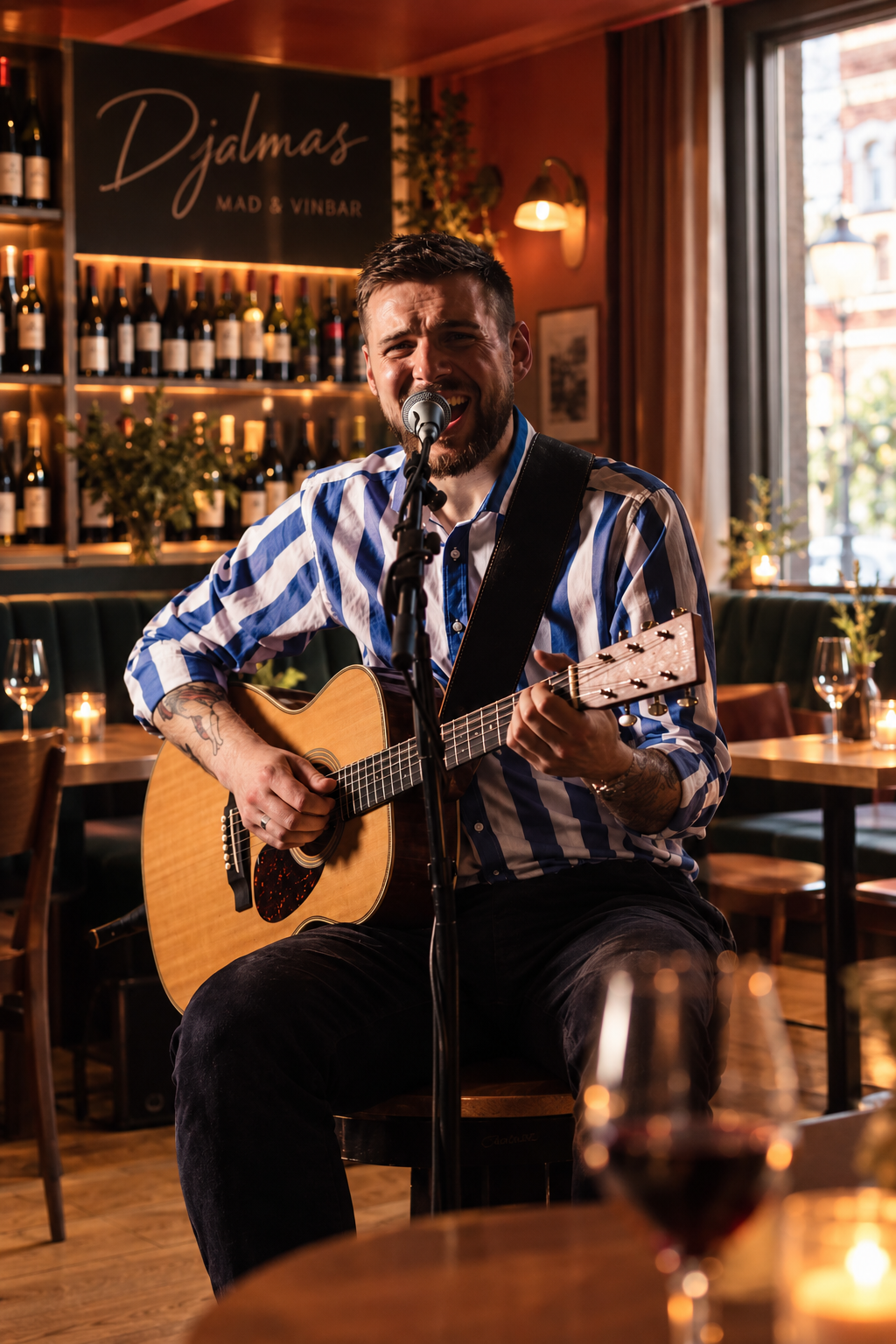 Live-musik i Djalmas Mad & Vinbar