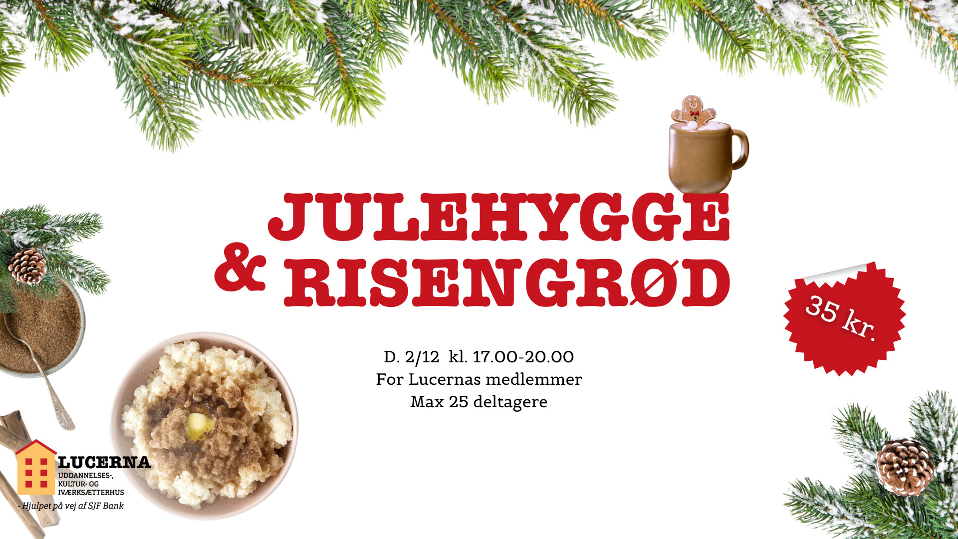 Fællesspisning: Julehygge & risengrød