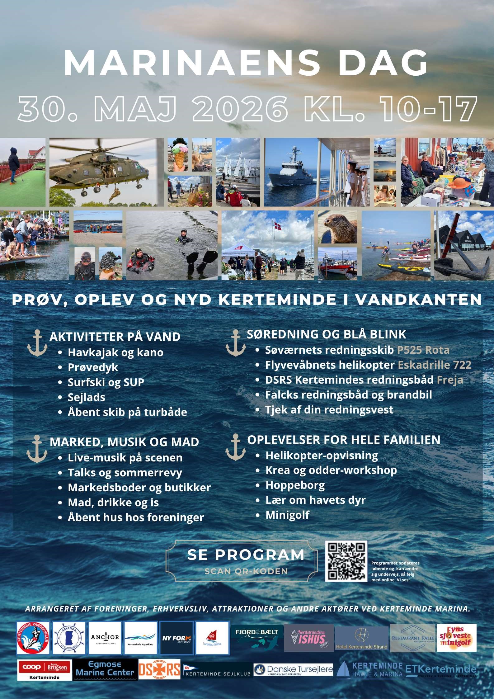 MARINAENS DAG DEN 30. MAJ 2026 - Oplev, prøv og nyd Kerteminde i vandkanten