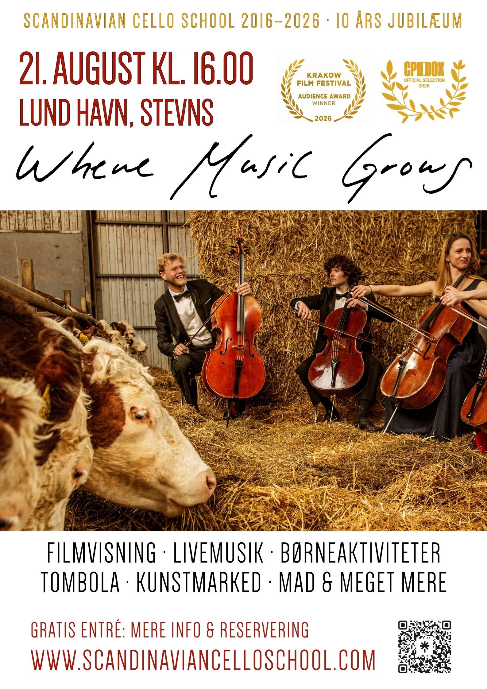Where Music Grows (Et Klassisk Liv) under åben himmel | Scandinavian Cello School 10 år