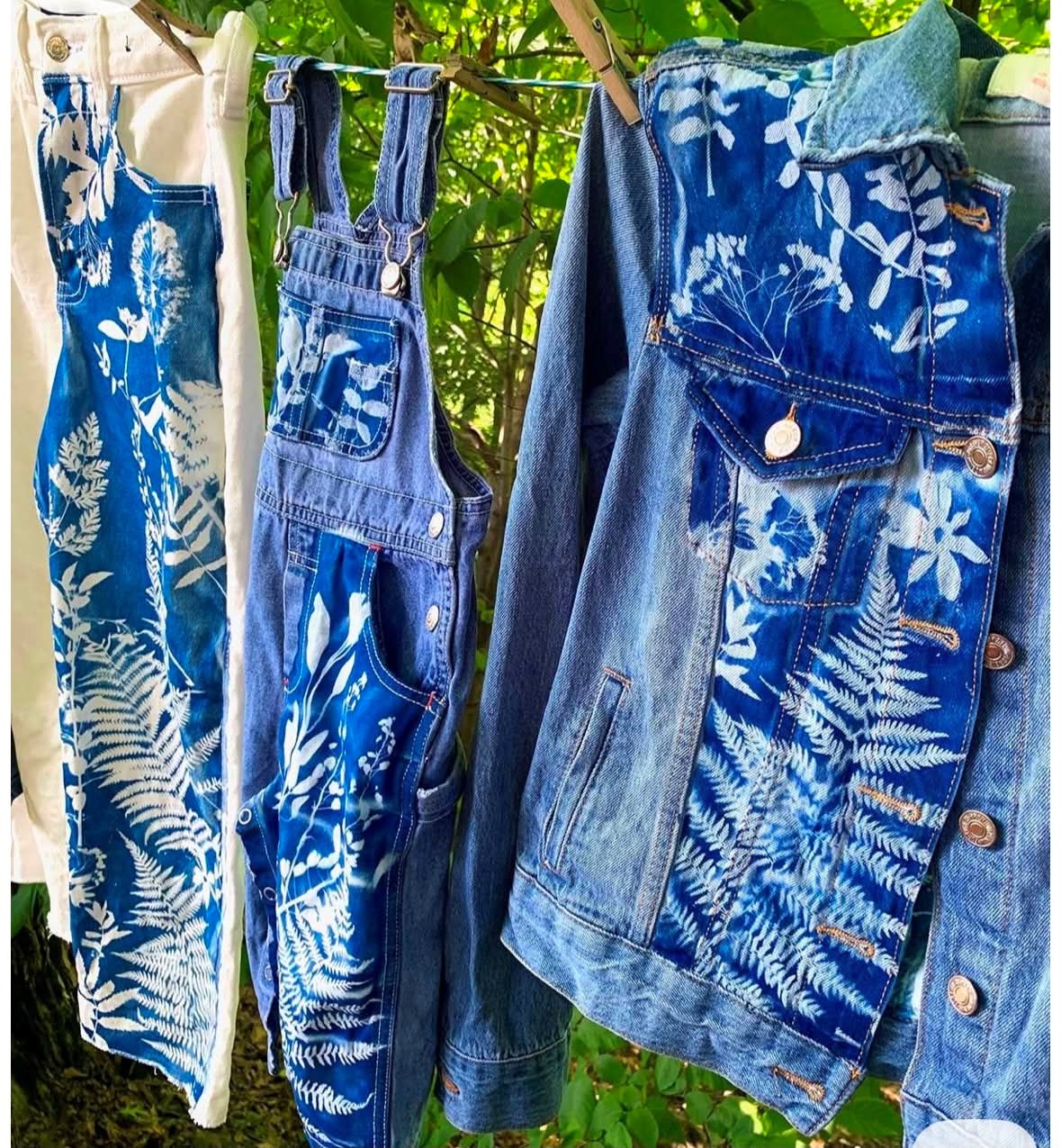 Ny stil med blå Denim