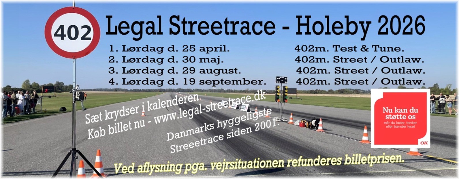 Legal Streetrace på Lolland Falster Airport