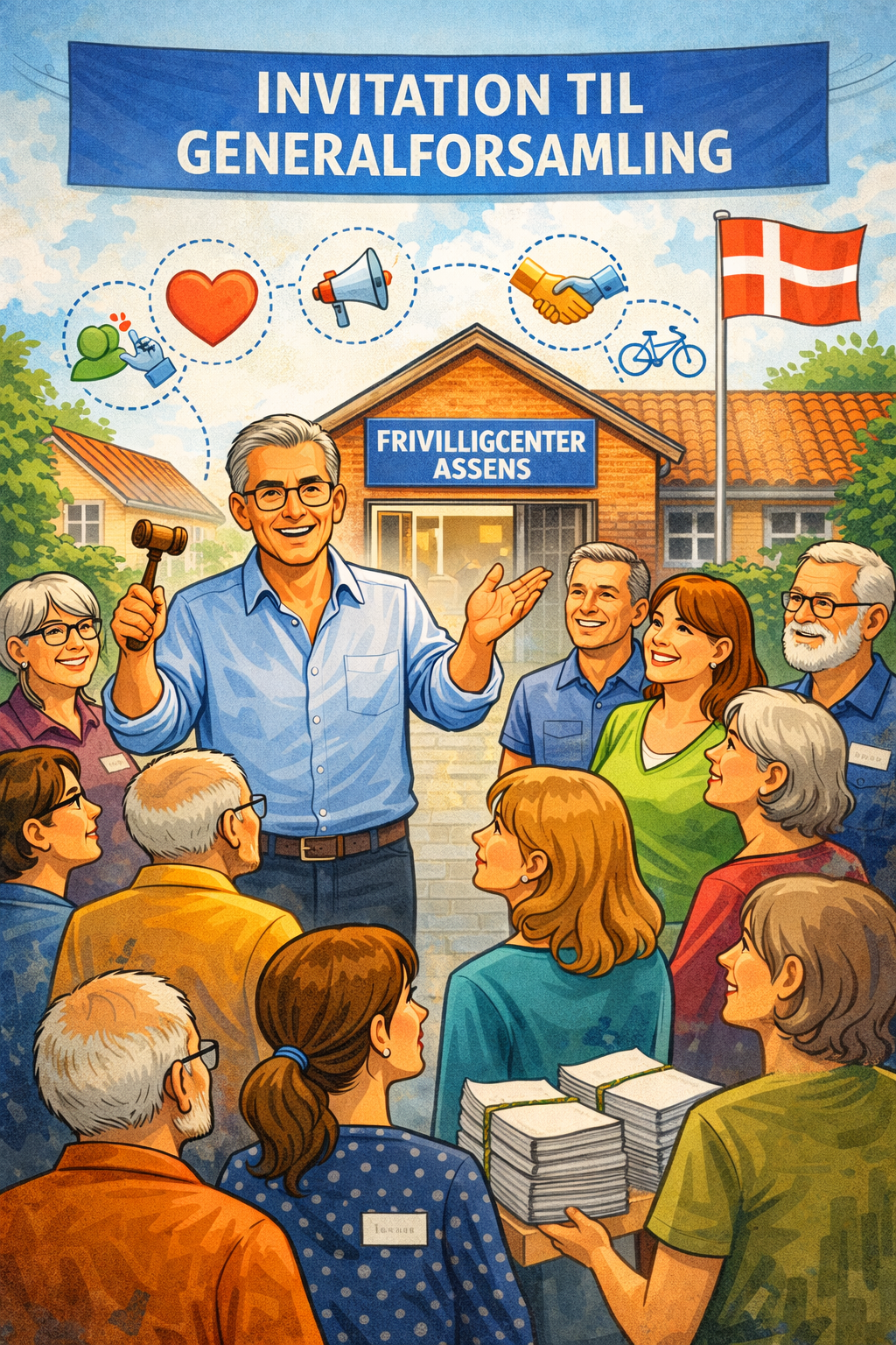 Indkaldelse til ordinær generalforsamling i Frivilligcenter Assens