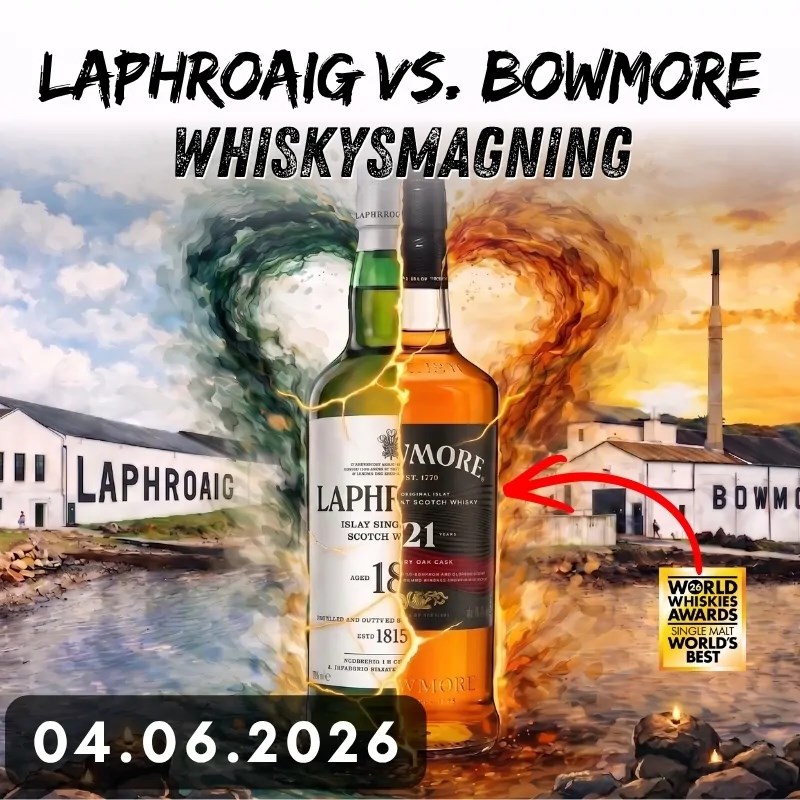 Bowmore vs Laphroaig - Whiskysmagning