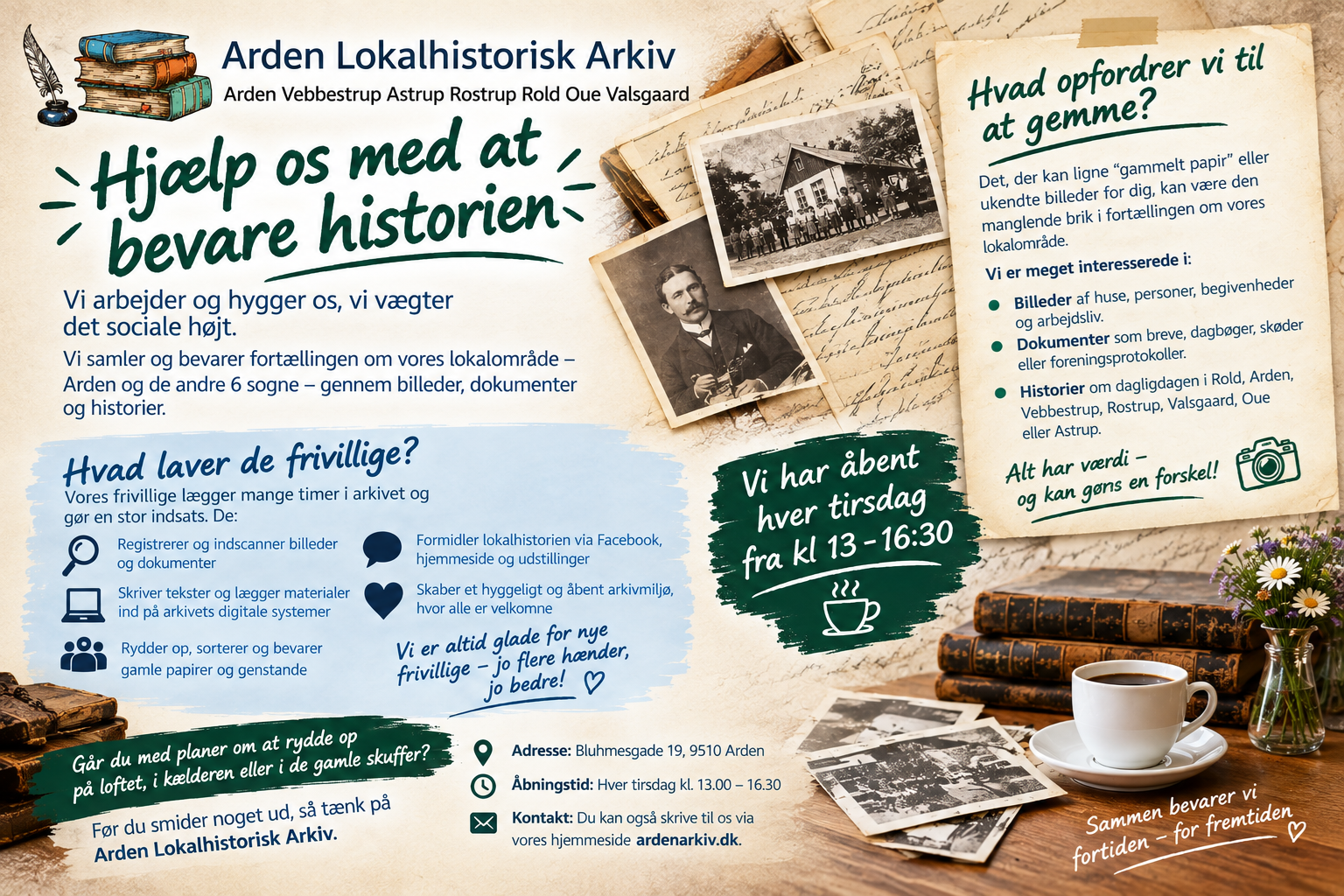 Hjælp lokalhistorisk arkiv med at indsamle gamle billeder