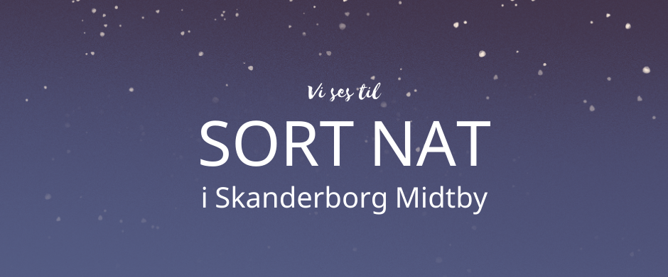 Sort Nat i Skanderborg Midtby
