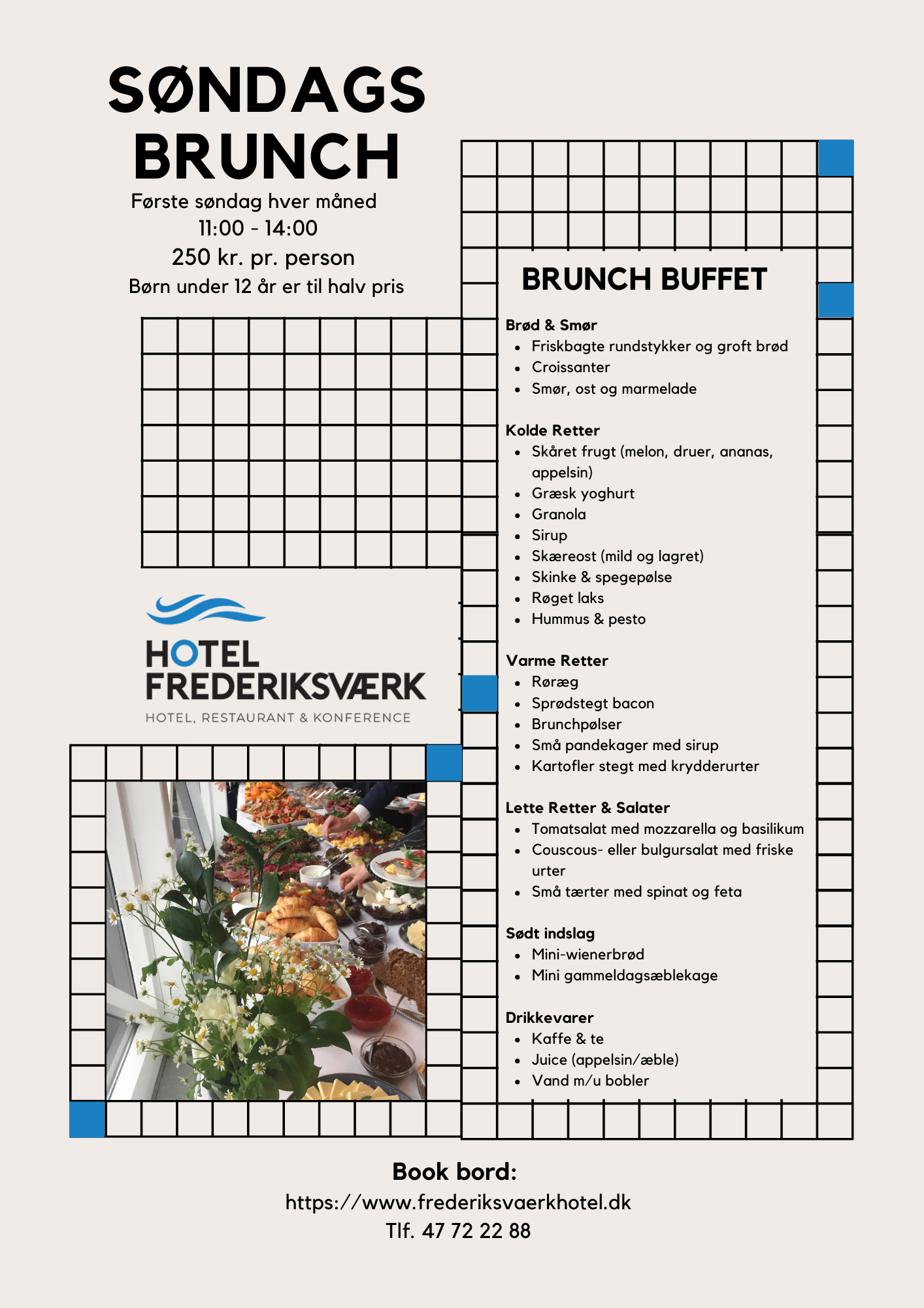 Søndagsbrunch på Hotel Frederiksværk