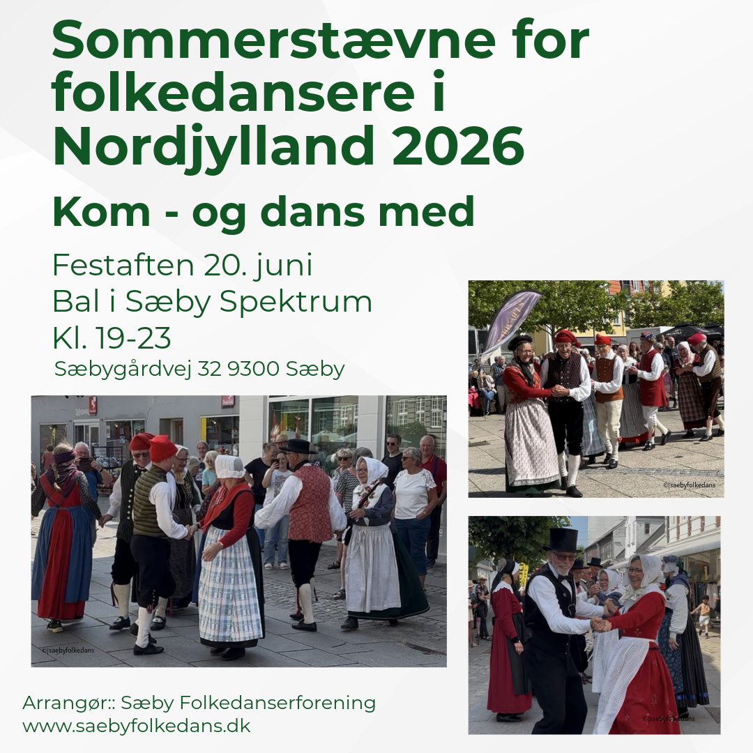 Folkedans Sommerstævne 2026 - Bal i Nordjylland