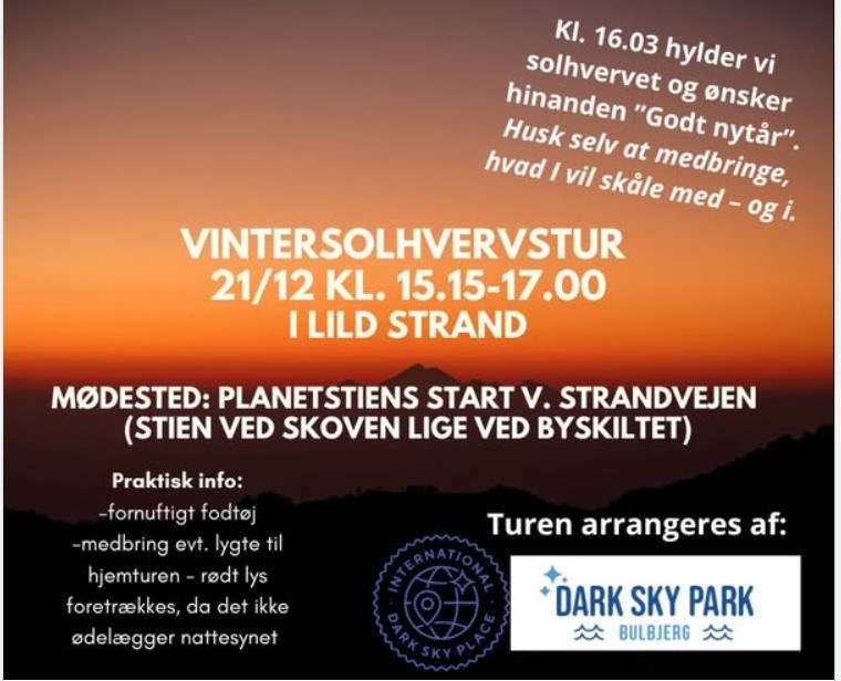 Vintersolhvervstur med Dark Sky Park Bulbjerg