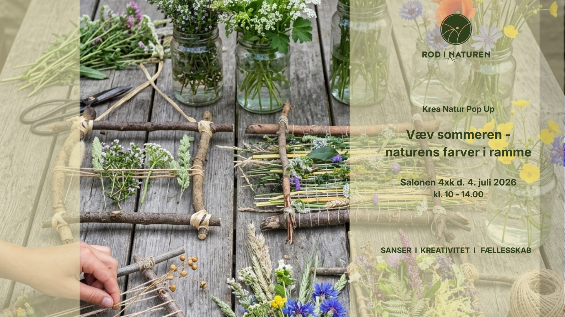 Workshop: Væv naturens farver i ramme
