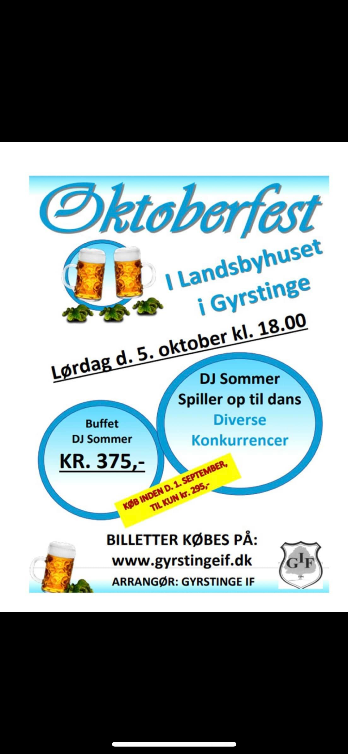 Oktoberfest i Landsbyhuset i Gyrstinge