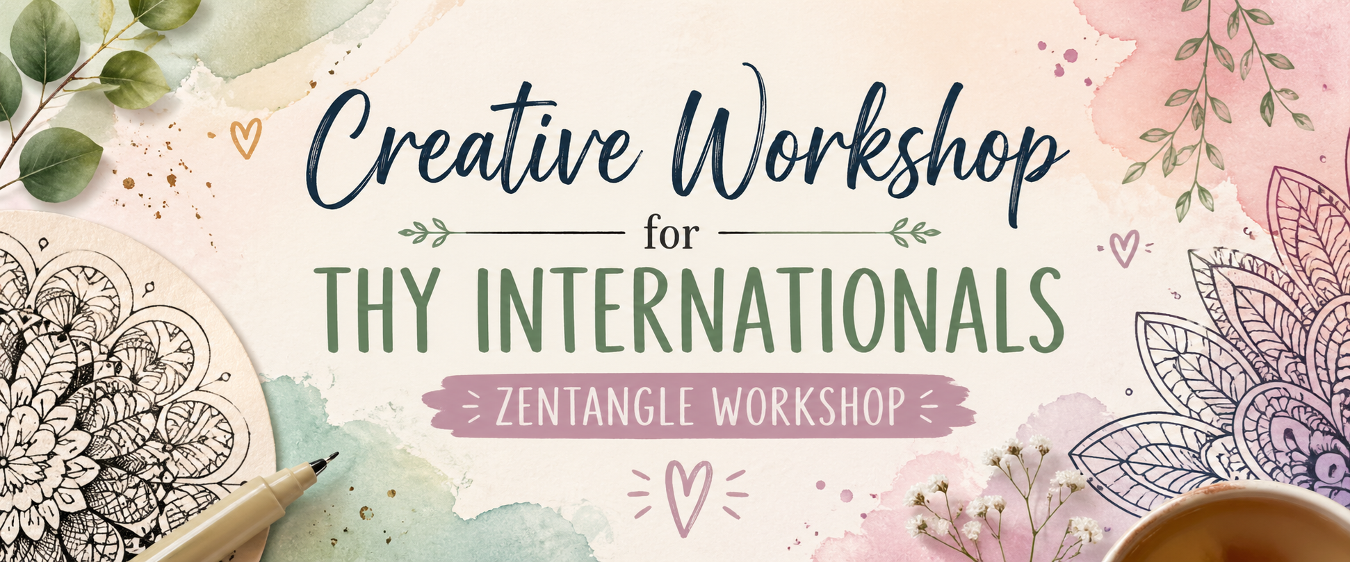 Kreativ og hyggelig Zentangle-workshop
