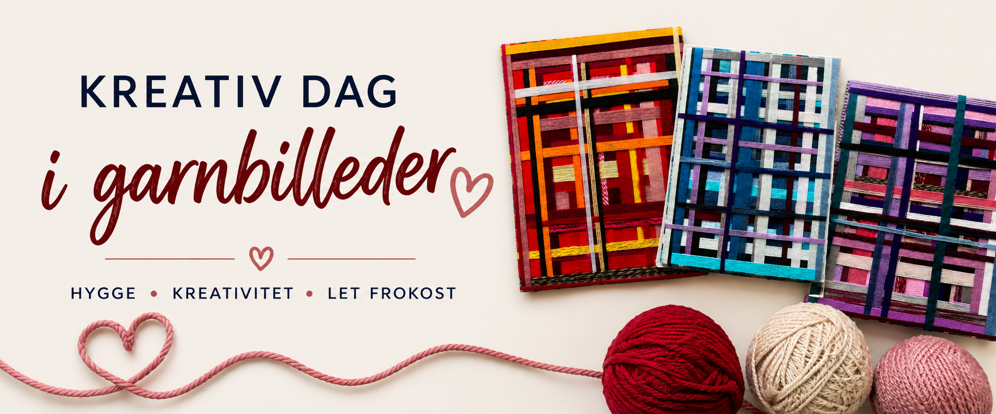 Kreativt worshop i garnbilleder