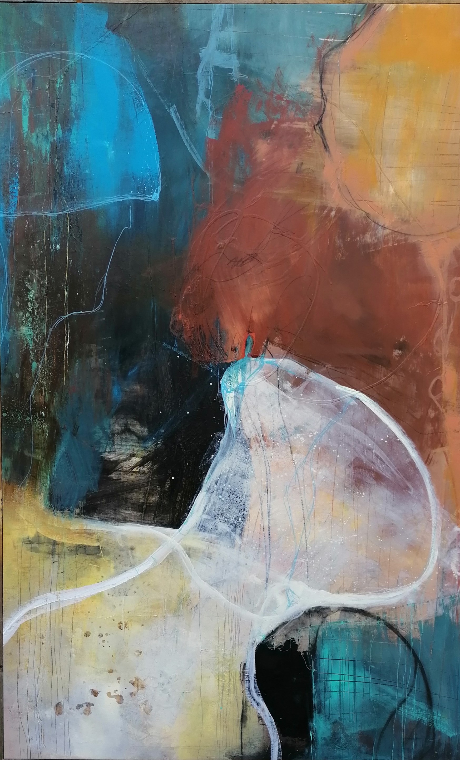 Abstrakt Maleri med Trine Kandborg